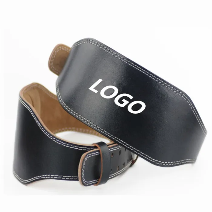 

Professional Leather 14cm Weightlifting Belt, Black