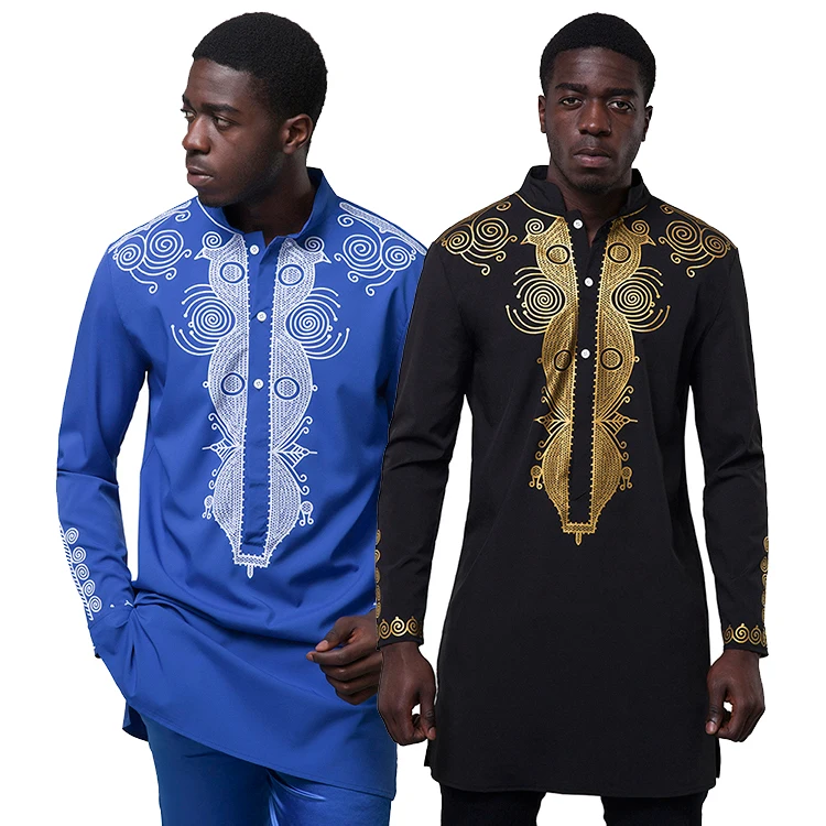 

Custom Wholesale Confortable Printed Formal Traditional Long Plus Size African Clothing Dashiki Shirt, As show