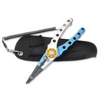 

7.8 Inch Fish line cutting Lure split ring plier hook remover Aluminum Long nose Fishing pliers