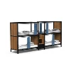 Latest Round sofa bed foldable and sofa cum Upholstered bed folding Special Offer Metal Conjoined Twin Bed with Bookshelf