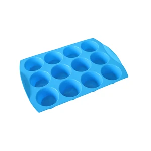 Image of *Liflicon Rubber Baking Cake Tray Mini Muffin Cupcakes 12 Cavity Silicone Mold Cookies Cupcake Moulds Home