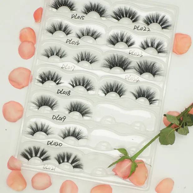 

2019 New design private label 25mm Natural 3d mink eyelashes