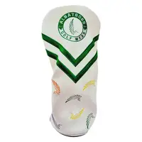 

customized design cute genuine leather golf club driver head cover with velvet fabric