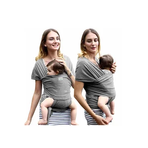 Image of Custom Adjustable Multifunctional Print Mesh Newborns Baby Holder Sling Carrier Stretch Wrap Band Backpack With Bags Carriers