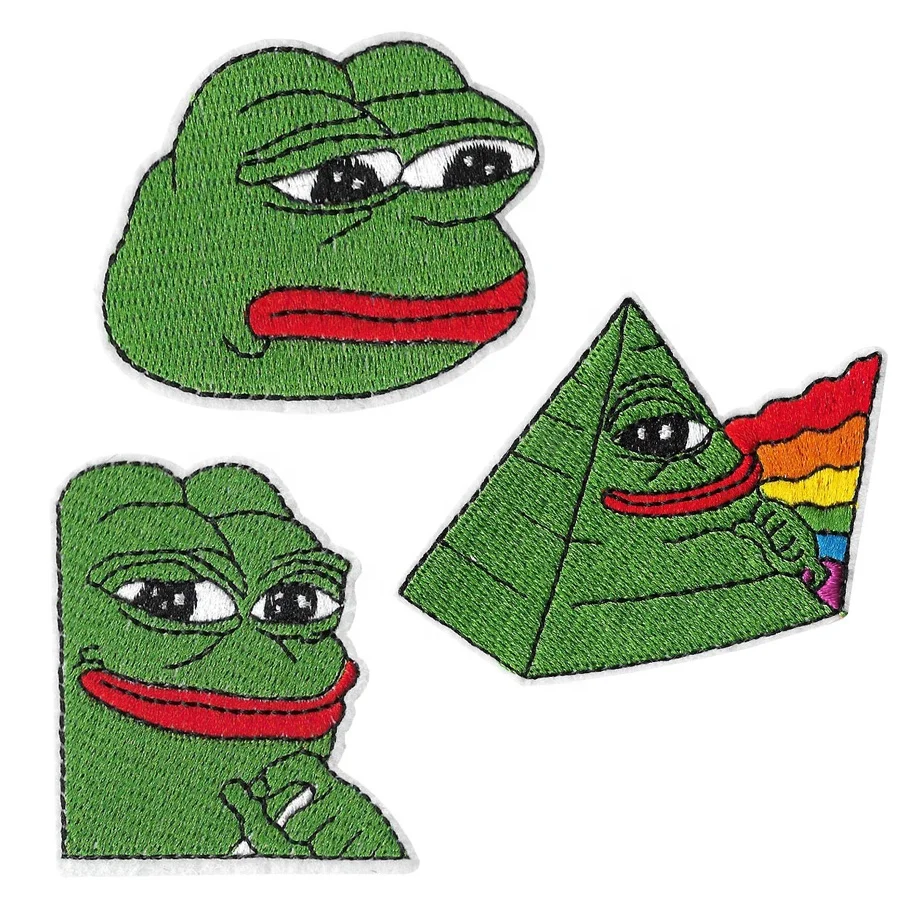 

Sad Pepe The Sad Frog Patch Meme Iron On Embroidered Applique Patch Badge