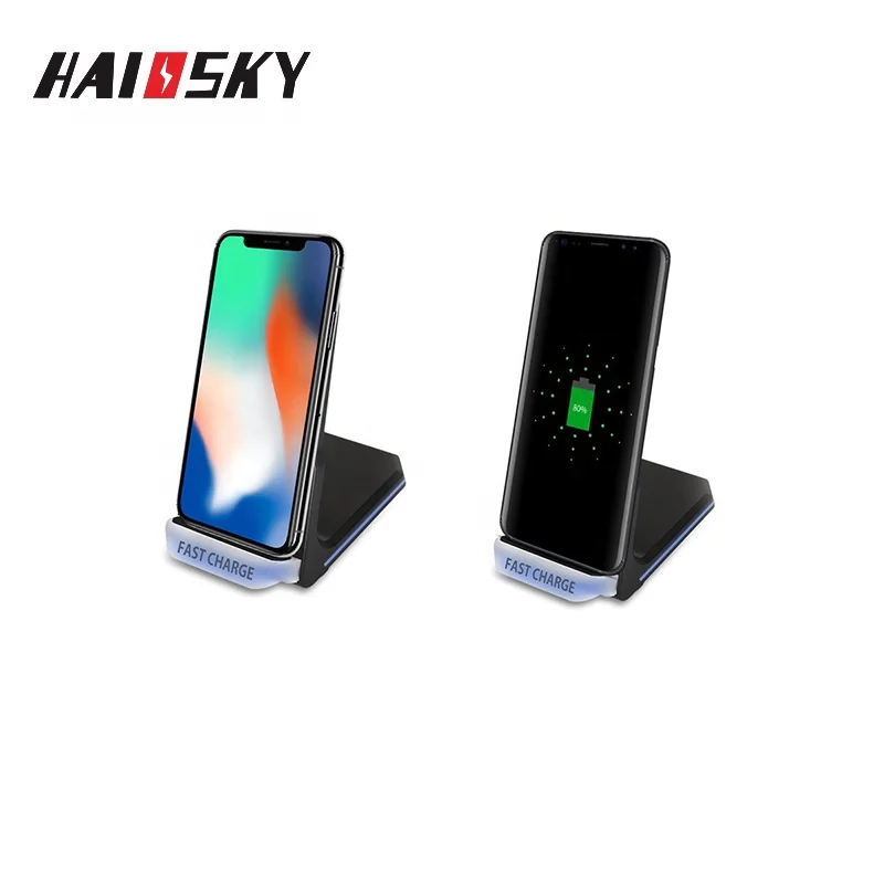 

Fast Wireless Charger, Qi Charger Quick Charger Stand Charging Dock for iPhone Samsung