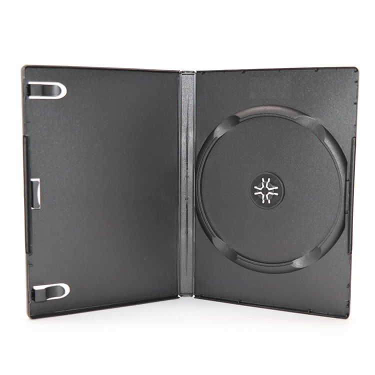 

Standard Plastic DVD Case 14mm Music Movie Jewel Single Storage Black DVD Box CD CASE