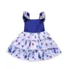 GX760A wholesale girl dresses high summer kids sleeveless dresses for party wear