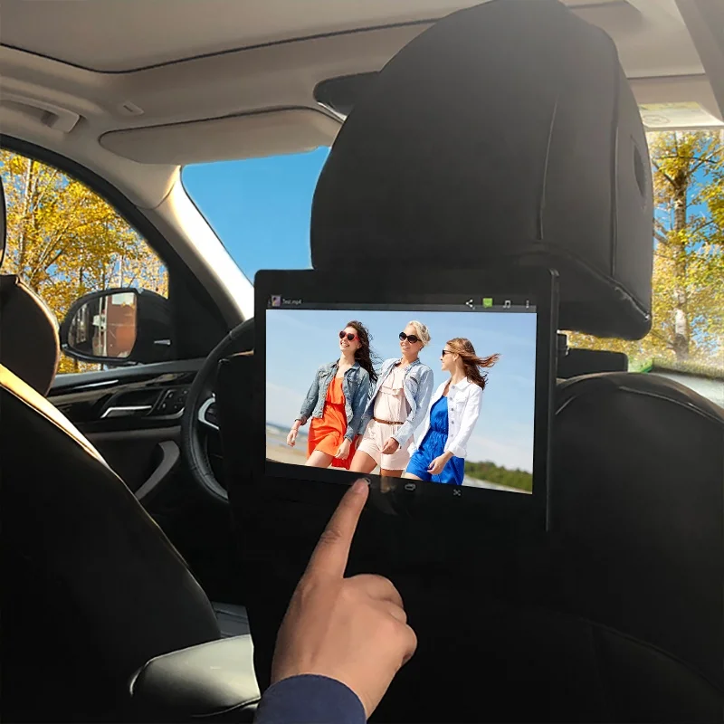 

2019 touch screen navigation and entertainment vehicle advertising android tablet pc for car