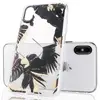 Hot Electroplating Gold Leaves Transparent Clear Soft TPU Cases Cover for iPhone XS Electroplating Shockproof Case for iPhone