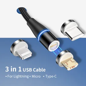 Magnetic USB Charging Cable Data Transfer & LED Light