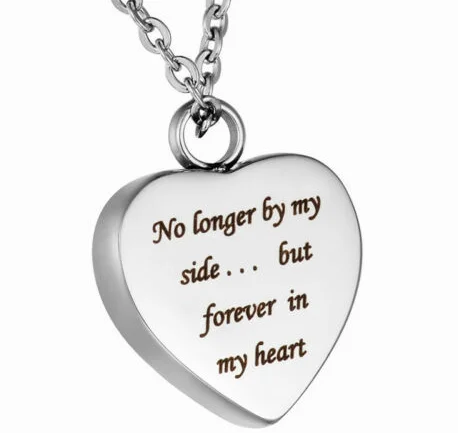 

Yiwu Ruigang Forever In My Heart Cremation Esstenial Oil Pendant Necklace Jewelry Ash Holder Keepsake Memorial Urn Necklace, Customized