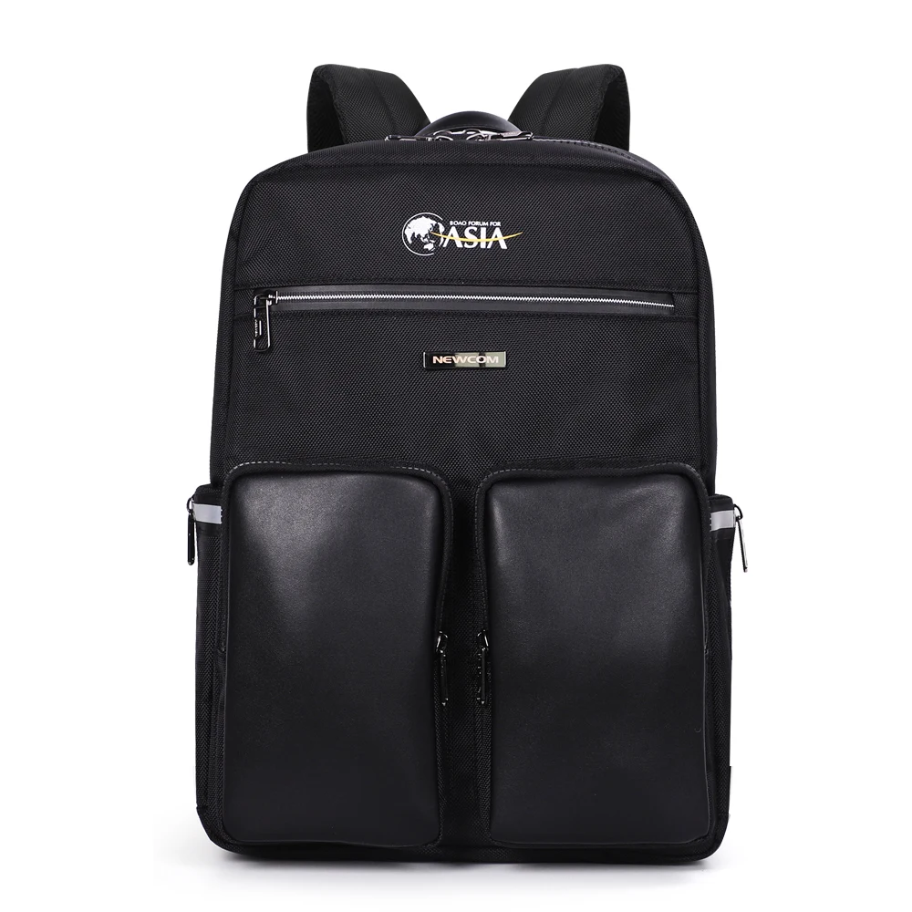 

Boao Forum official cooperation designated package Newcom wholesale Notebook business casual backpack, Black