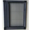 Aluminium window with pleated shutter and mosquito fly insect screen