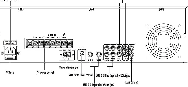 One EMC priority input paging system 650w best mixer amplifier