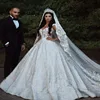 USA Queen Luxury Bride Wedding Dress Bridal Gown with Veil