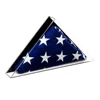 Deluxe Wall Mounted Acrylic Veteran Flag Memorabilia Display Case With Black Back