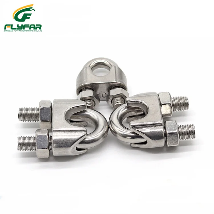 
Stainless Steel 316 304 Wire Rope Clamp 