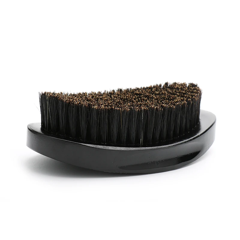 

Beech Wooden Beard Brush Boar Bristle Detangling Hair Brush Men 360 Wave Brush
