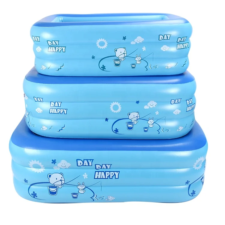 

Hot Selling Indoor baby kids swimming enclosure inflatable pool, Blue