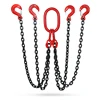 oem sling 3ton g80 red choker crane webbing oil drum master link chain slings for lifting 3T-1M-4 chains