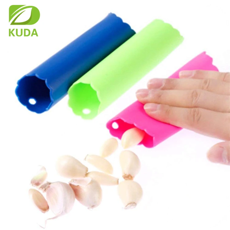 

Amazon HOT Magic Silicone Garlic Roller Peeling Tube Easy and Useful Tools for Kitchen, Any pantone colors are available