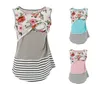 Ecowalson In Stock Round Neck Sleeveless Maternity And Nursing Blouse Top