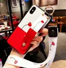Applicable flower wristband for Apple X mobile phone case for iPhone6S/7/8plus protective cover R15 shell long and short rope