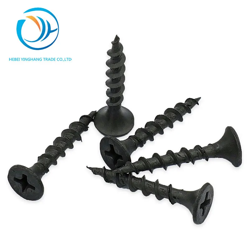 
black phosphated phillips bugle head fine Coarse thread drywall screw 
