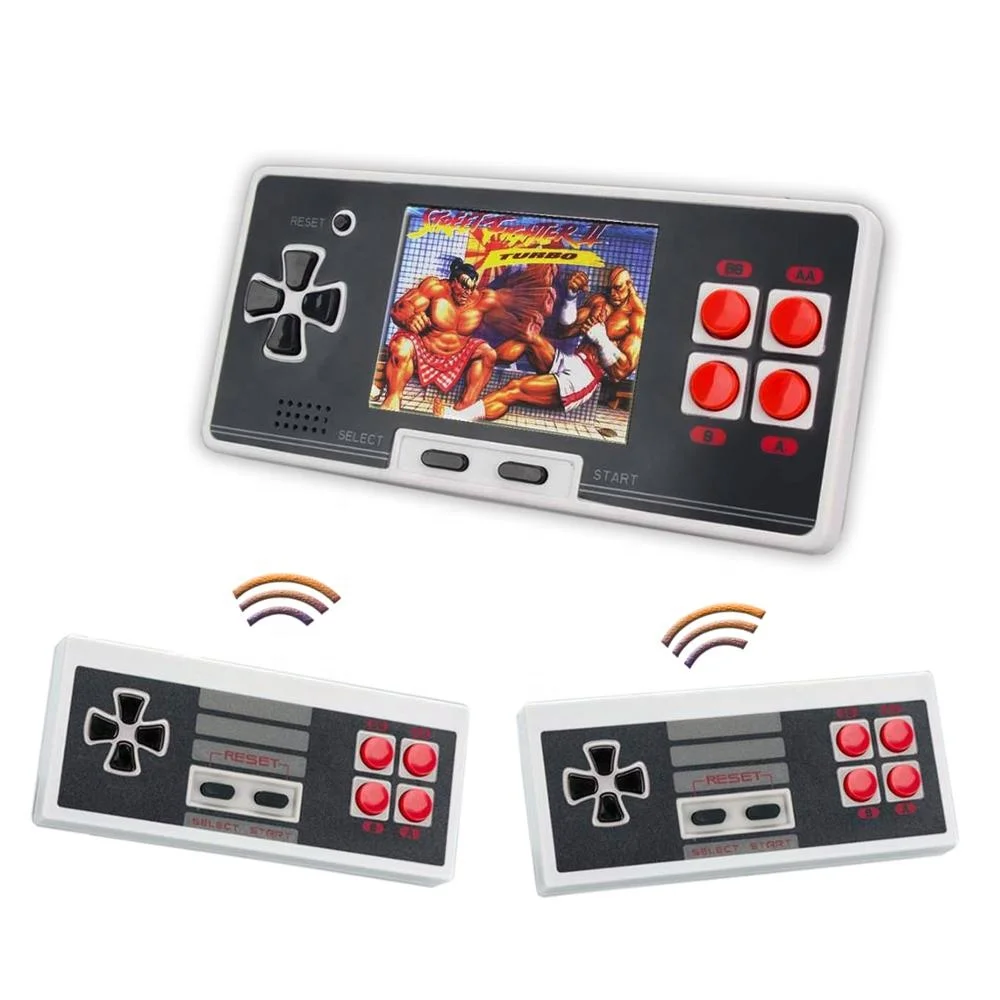 

WOLSEN 2.8 Inch Classical Mini Pocket Handheld Game Console TV Video Game Player Built in 200 Retro Games Wireless Dual Joystick