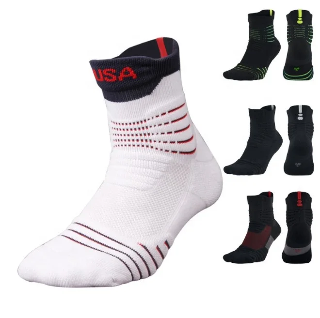 

professional mens athletic socks custom ankle running socks basketball socks elite, Custom color