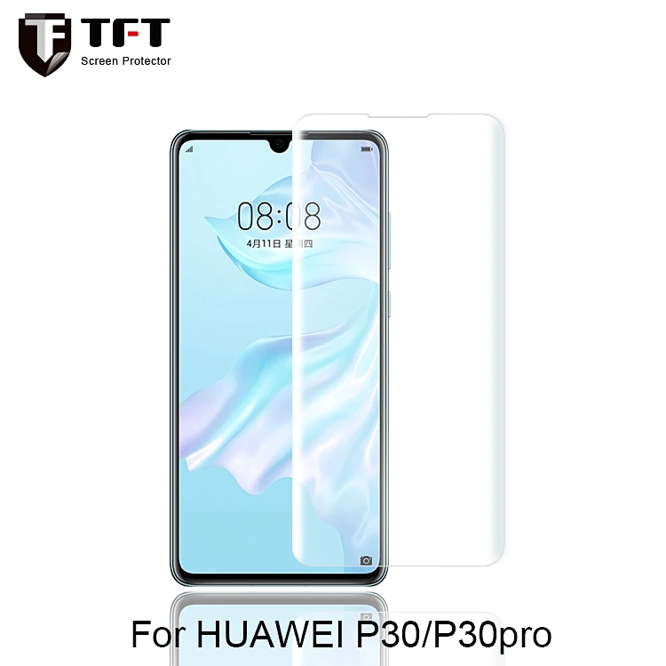 

New Arrival 9H UV Glass Screen Protector Nano Liquid UV Light Tempered Glass Screen Protector For Huawei P30/P30 Pro, Clear