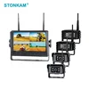 9 inch 2.4GHz Digital wireless backup camera system with quad view screen