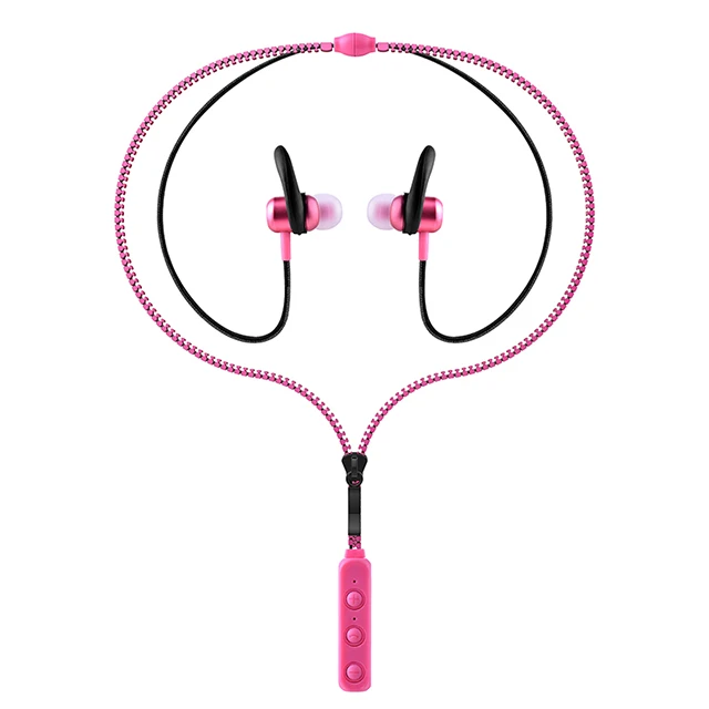 

New cost-effective portable sport wireless zipper headphones