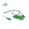 FTTH High Quality SC APC UPC 1x8 Fiber Network Equipment Optical PLC Splitter Mini type 0.9mm Or Without Connector