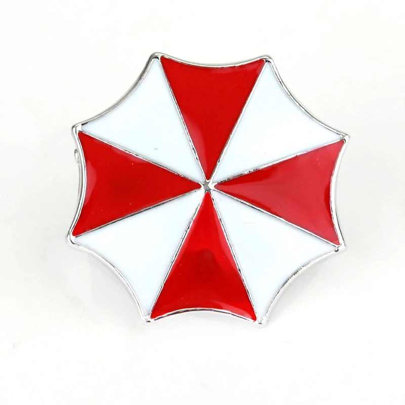 

Resident Evil Umbrella Lapel Pins Colorful Enamel Brooches Alloy Badge 2018 New Fashion Dress or Bag Jewelry