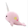 new Animated Plush Custom girl toys Stuffed Animal pink narwhal plush toys