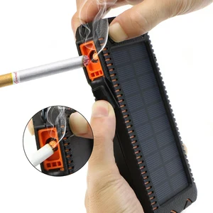 300000mAh Solar Power Bank LED Flashlight