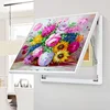 Flowers Picture of Electric Box Glass Painting