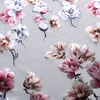 Digital bronzing air layer design flower gold foil printed scuba dress fabric