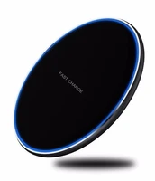 

Free shipping For Samsung For Iphone Qi Certified Fast Charging 10W Aluminum Metal Universal Wireless Charger Pad