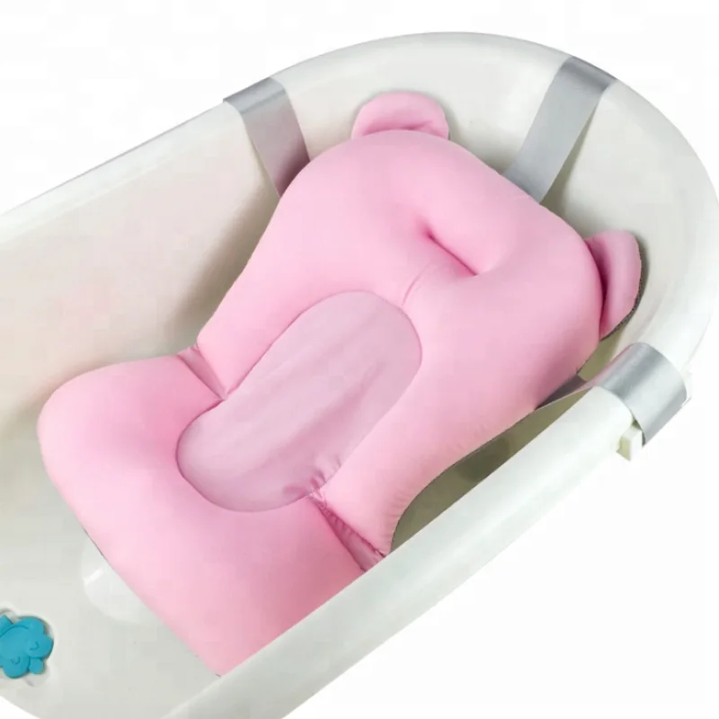 

Newest microbeads newborn baby bath tub infant baby bath seat, Pink