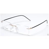 

Ready stock 2019 Rimless Titanium optical glasses high quality titanium optical frame no moq bicycle sun glass Frames