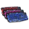 Colored bright Wired games keyboard with RGB LED light