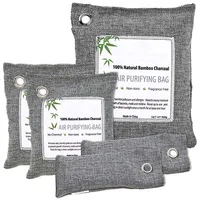 

New Creative Combination Custom Logo Set Organic 200g Bamboo Charcoal Air Purifying Bag for Home