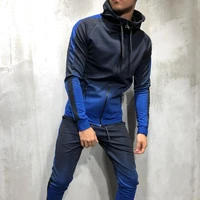 

OEM Gym Clothing Slim Fit Custom Mens Latest Design Plain Tracksuit Set