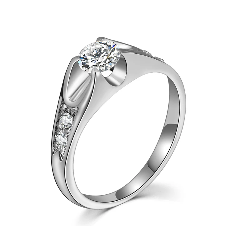 

Factory wholesale fashion engagement decoration18k gold plated colorful diamond cubic zirconia wedding ring for women R110-M