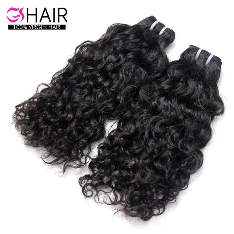 

Raw hair human vigin hair, 100% natural human hair with water wave, Wholesale virgin remy hair bundles