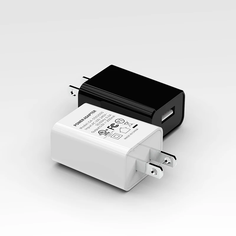 
5v 2a Charger UL FCC Certified American standard wall USB Charger US 10W High Quality for mobile phone 