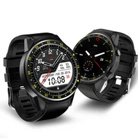 

2019 Promotion Circular MTK2503 GPS Compass Heart Rate Smartwatch 480 mAh Battery F1 Smart Phone Watch